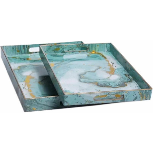 Фото - Набір підносів Yiwu Turquoise 2 шт. (HP-HK-B9)